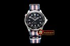 Omega Seamaster Diver 300m Co-Axial Cer SS/NY Black BP A2836