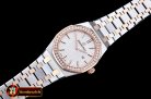 Audemars Piguet Royal Oak Ladies 33mm Diams RG/SS Wht JF Swiss Q