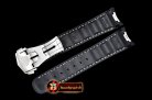 Omega Black (Wht) Rubber Strap for 2018 Aqua Terra 41mm