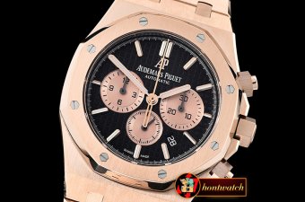 Audemars Piguet Royal Oak Chronograph 26331ST RG/RG Black OMF A7750
