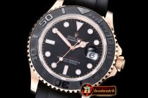 Rolex YachtMaster 116655 40mm RG/RU Black BP V2 SP A3135 Mod