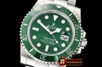 Rolex Submariner 116610LV SS/SS Green V8 Noob A2836