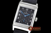 JAEGER LE COULTRE JL Reverso Automatic SS/LE Black/Num Asia 2824