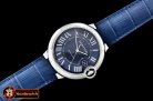 Cartier Balon Bleu 42mm SS/LE Blue AF Asia 2892 Mod