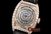 Franck Muller Casablanca Mens Diams Baug. RG/LE Diam Asia 2824