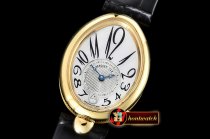 Breguet Queen of Naples Ladies YG/LE Wht MOP Jap Movt