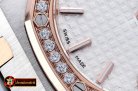Audemars Piguet Royal Oak Ladies 33mm Diams RG/SS Wht JF Swiss Q