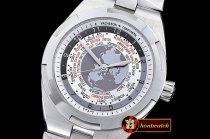 VACH. CONSTANTINE 2016 Overseas World Time 7700V SS/SS Silv MY82