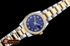 Rolex Datejust DJ 36mm Oyst Flt YG/SS Blue Roman BP A3135 Mod