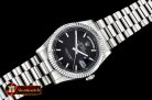 Rolex Daydate 36mm Flt SS/SS Black Stick BP Swiss 2836