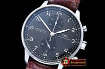 IWC Portuguese Chrono SS/LE Grey/Black ZF A79350 Mod