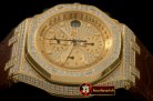 AP0283 - Royal Oak Chrono YG/LE Champagne Gold Bling A-7750