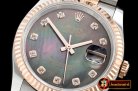 Rolex Datejust Man DJ 36mm Jub Flt RG/SS Black MOP Diams BP A313