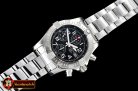 Breitling Avenger II Chronograph 43mm SS/SS Black GF A7750