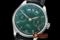 IWC Portugieser Annual Cal. IW503502 SS/LE Grn/Rose A52850