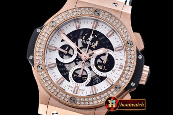 Hublot Aero Big Bang Diams RG/RU Skeletonal A7750 Mod