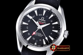 Replica Omega Aqua Terra GMT SS/NY Black JHF A2824 Mod8500