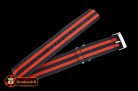 Rolex Black/Red 22mm Top Quality Nylon Strap