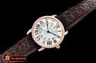 Cartier Ronde Louis Cartier Date RG/LE White Miyota 9015