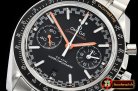 Omega Speedmaster Moonwatch SS/SS Blk/Org OMF A7750 9900