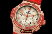 HUB0322A - Big Bang Pearl RG/Sq Red Ruby White A-7750