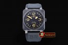 Replica Bell & Ross BR03-92 Limited Ed. PVD/RU Black/Org Miyota