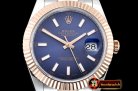 Rolex Datejust DJ2 41mm Oyt Flt RG/SS Blue/Stk BP Asia 2813