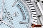 Replica Rolex DayDate 40mm SS/SS Blue Stk Flut BP A2836 Mod3255