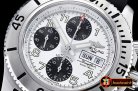 Breitling Superocean SteelFish Chrono SS/RU Wht/Blk A7750