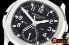 Patek Philippe Aquanaut Travel Time 5164A SS/RU Black GRF MY9015 Mod