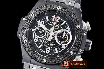 Hublot Big Bang Unico 45mm BRDIAM/PVD/RU Black V2 Asia 7750