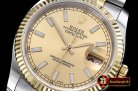 Rolex Datejust Man DJ 36mm Jub Flt YG/SS Gold Sticks BP A3135 Mo