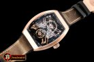 Franck Muller Vanguard Tourbillon Skeleton RG/LE/RU Bwn Asia 23J