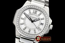 Patek Philippe Nautilus 7010 Ladies Diams SS/SS White - Swiss Qtz
