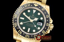 Rolex GMT II Ref.116718 YG/YG Green BP A3186 Mod