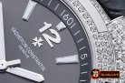 VACH. CONSTANTINE Overseas Ref.47074 Diams SS/LE Grey MY8215 Mod