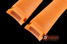 Rolex Rubber B Orange Vulcanized Strap For Sports Rolex