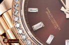 Rolex Daydate DD40 228206 Diam RG/RG Wrap Brown Diam BP Swiss 28