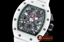 Richard Mille RM011 Felipe Massa LE Wht Cer CER/PVD/VRU Green A7