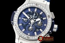 Hublot Big Bang Evolution DIAM/SS/RU Blue Skele A7750 Mod