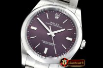 Rolex Oyster Pert. 39mm 114300 SS/SS Red Grape AN Asia 2836