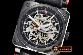 Bell & Ross BR03-92 42mm Aero GT PVD/LE Black Skele MY9015