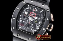 Richard Mille RM011 Felipe Massa LE DLC/RG/VRU Black/White A7750