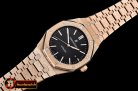 Audemars Piguet Royal Oak 15400 Frosted RG/RG Black Asia 21J Mod 3120