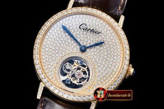 Cartier Ronde De Cartier Diamonds YG/LE Tourbillon HW