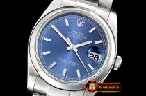 Rolex Datejust 36mm Oyst Dome 904L SS/SS Blue Lume ARF A3135