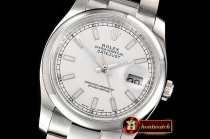 Rolex DateJust 36mm Oyst Dm 904L SS/SS White/Stk GMF SA3135