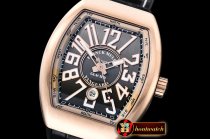 Franck Muller Vanguard Mens V45 RG/LE/RU Silv Grey Lume ABF Asia 2824