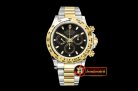 Rolex Daytona 116523 YG/SS Black Stk OMF A7750 Mod