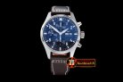 IWC0320 - 3777 Pilot Chrono SS/LE Blue 7750